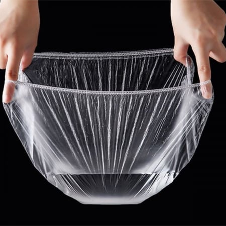 غطاء شعر بلاستيكي 100 حبة