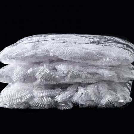 غطاء شعر بلاستيكي 100 حبة