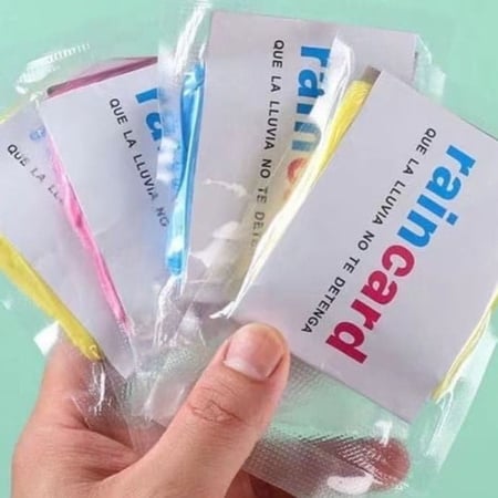 معطف المطر البلاستيكي الخفيف