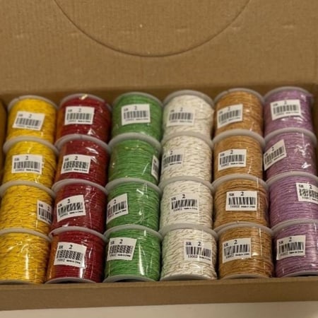 بكرات خيوط كروشيه واعمال فنية 24 حبة