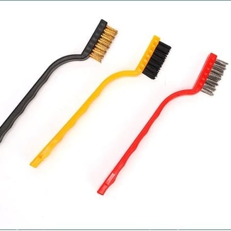 طقم فرشاة معدنية للتنظيف