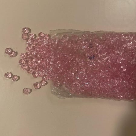 كيس فصوص خرز كرستالي