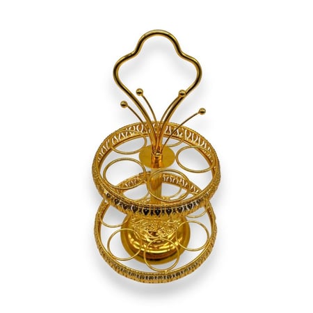 ستاند فناجيل قهوة ذهبي 12 خانة