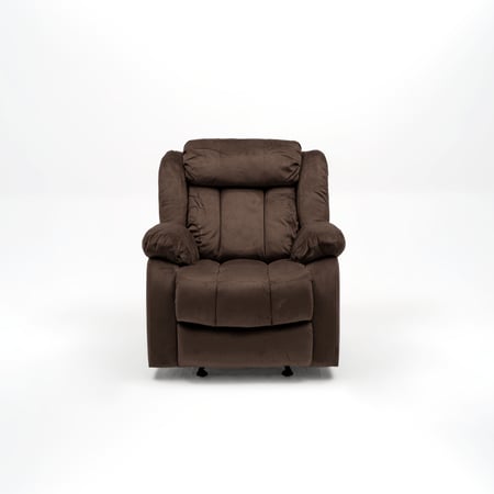 رسم توضيحي لكرسي راحة واسترخاء هزاز بني من سليب هاي