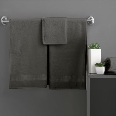 منشفة قطن 100% I مقاسات متعددة I رمادي غامق