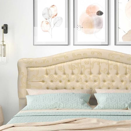 ظهر سرير | مطرز Q3  قماش بوليستر فاخر