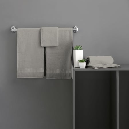 منشفة قطن 100% I مقاسات متعددة I رمادي