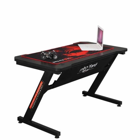 طاولة قيمنق ليج برو لون أسود ماوس أحمر