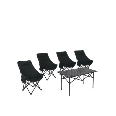 طقم كرسي طاولة تخييم قابل للطي