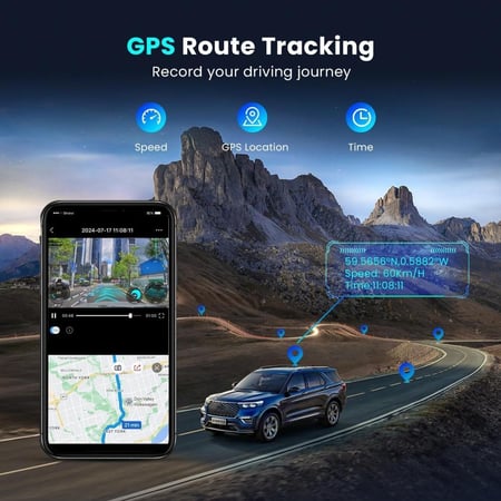 داش كام DDPAI Z60 pro كاميرا امامية 4K الخلفية 1080 HDR