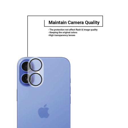 بكج زوندا للايفون 16 ثلاثة في واحد - حماية شفافه