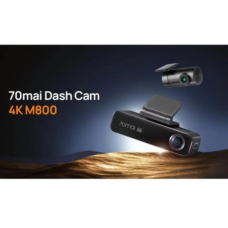 كاميرا سيارة داش كام 70mai M800 بدقة 4K امامية وخلفية