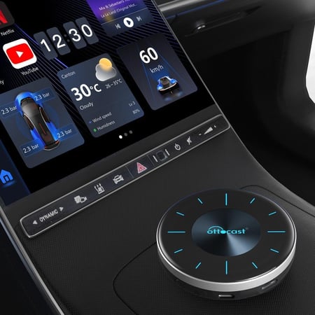 اتوكاست مشغل Carplay بسعة 128GB مع 8GB ذاكرة عشوائية يدعم 4G