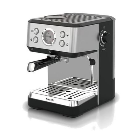 ماكينة تحضير القهوة المنزلية من كيو ام اي كيو ام اي، ماكينة تحضير قهوة اسبريسو منزلية شبه اوتوماتيكية، ماكينة تحضير القهوة بالبخار ورغوة الحليب سعة 1.5 لتر / 20 بار