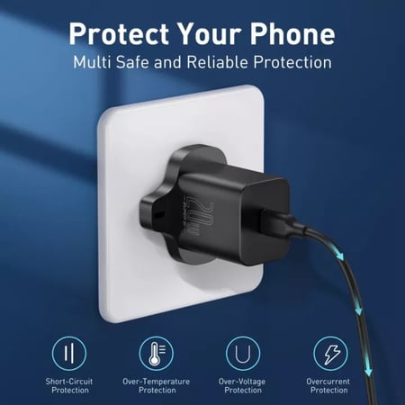 راس شاحن بيسوس منفذ تايب سي 20W