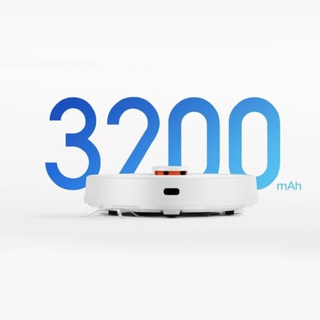 مكنسة شاومي روبوتية ذكية S10 تكنس وتمسح مع تقنية LDS بقوة شفط 4000 باسكال BHR6388GB - أبيض