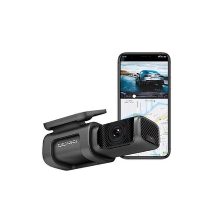 كاميرا سيارة داش كام 4K MINI5 امامية تدعم شريحة 4G وخاصية التتبع مع ذاكرة مدمجة بحجم 64 جيجا من DDPAI