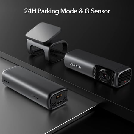 كاميرا سيارة داش كام 4K MINI5 امامية تدعم شريحة 4G وخاصية التتبع مع ذاكرة مدمجة بحجم 64 جيجا من DDPAI