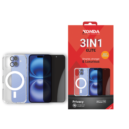 بكج زوندا اليت للايفون 16 ثلاثة في واحد كفر ماج سيف - حماية خصوصية