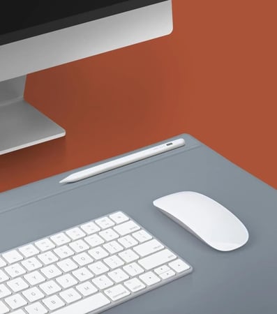 قاعدة مكتبية يونيك هيجن للابتوب مع منظم كيابل وردي اخضر زيتي