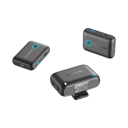 مايك بعدد 2 من سارا مونيك مع لاقط متوافق مع منفذ ايفون ومنفذ تايب سي - Saramonic BLINK500 B2+ Wireless Microphone