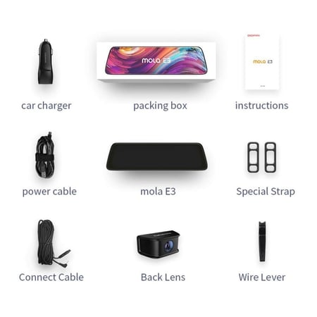 كاميرا سيارة داش كام امامية وخلفية E3 من DDPAI