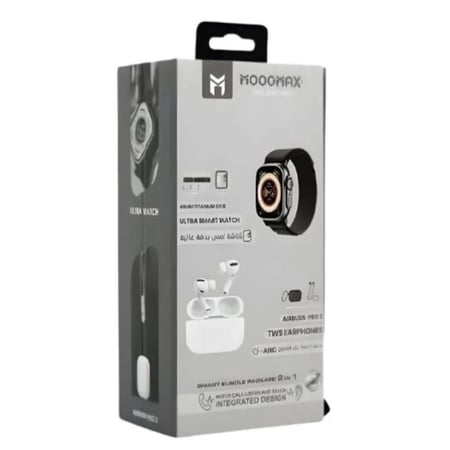 بكج ساعه وسماعه ايربودز برو من موج ماكس بكج الاهداء