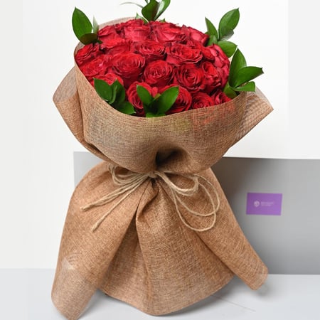 باقة ورد احمر - رفيف
