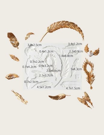 سليكون شكل ريش منوع مقاس 11*9.5