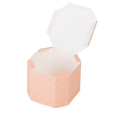 مجموعة (6)علبة توزيعات شوكولاته وردي فاخر 7*9-9*9 سم