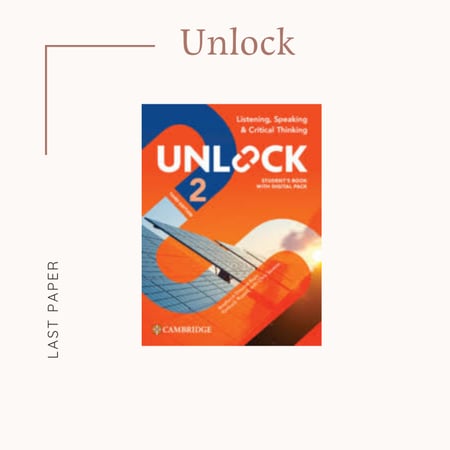 Unlock Level 2 Listening and Speaking 3E