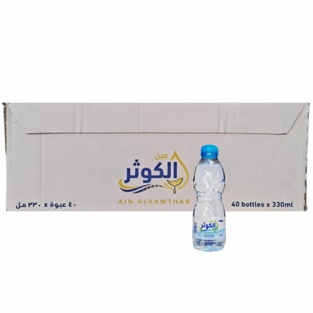 مياه عين الكوثر ابو نص 330 مل 40 عبوة