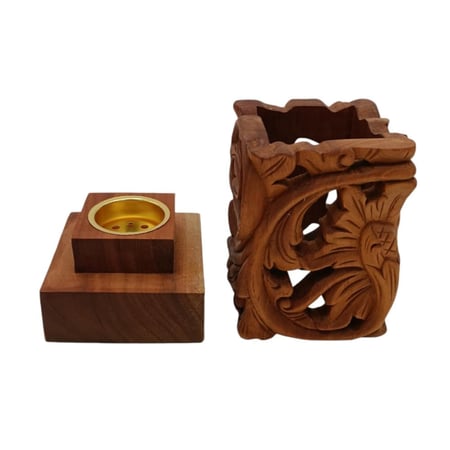 مبخرة خشب طبيعي لديكور المنزل والمناسبات