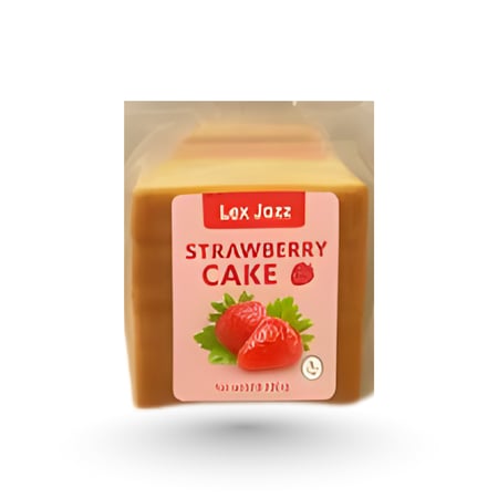 كيك ياباني اسفنجي هاناي ماربل بنكهه الفراولة ليمون