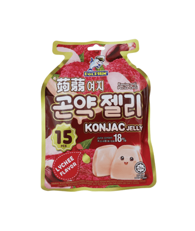 جيلي كونجاك بنكهة الليتشي يحتوي على ١٥ حبة