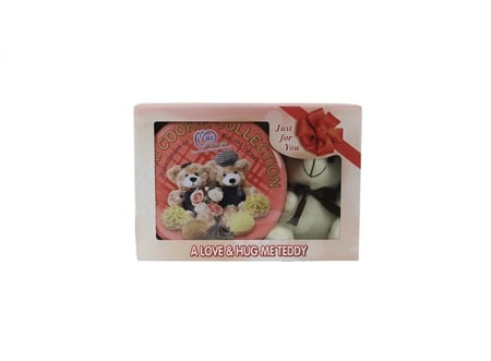 بوكس إهداء دبدوب مع علبة كوكيز