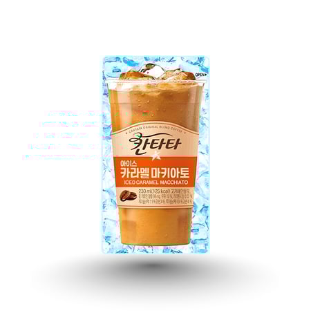 قهوة كانتانا الكورية بنكهة كراميل ميكاتو المثلجة