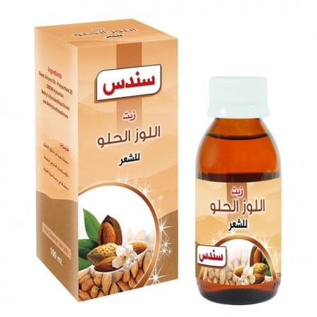 زيت اللوز الحلو للشعر والبشرة من سندس 100 مل