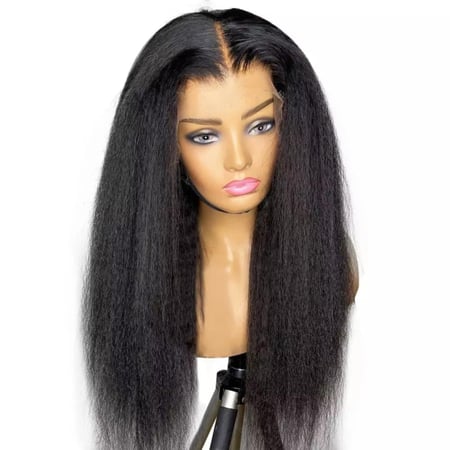 شعر افريقي ناعم  فرقه ثابته دانتيل طول 18انش