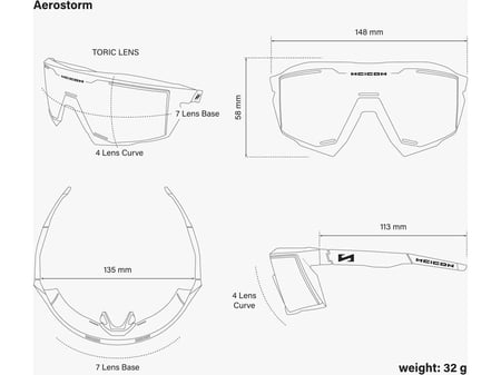 نظارة رياضية SCICON AEROSTORM SUNGLASSES, MUTIMIRROR BLUE