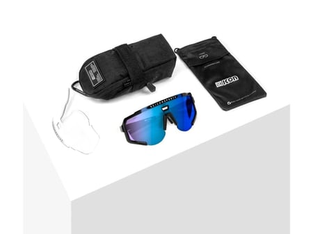 نظارة رياضية SCICON AEROSCOPE SUNGLASSES, WHITE GLOSS/BLUE