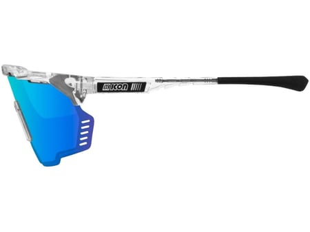 نظارة رياضية SCICON AEROSHADE KUNKEN SUNGLASSES, CRYSTAL GLOSS/MUTIMIRROR BLUE
