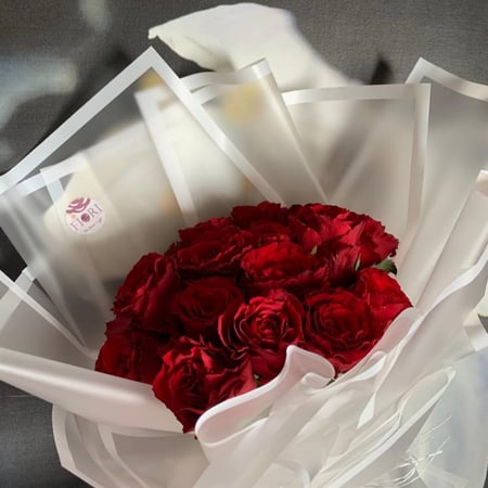 هدايا جده ورد طبيعي ورد احمر