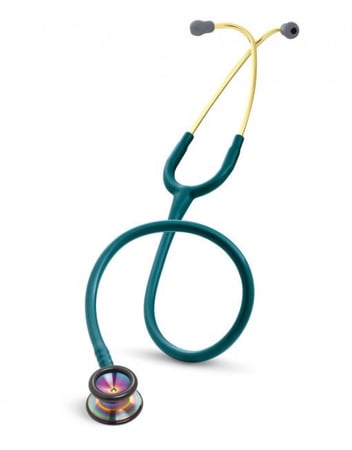 Littmann Classic II Pediatric Stethoscope: Rainbow Finish Caribbean Blue