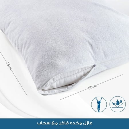 عازل مخدة من السوائل والغبار مع سحاب قابل للفك والتركيب نوع أصلي