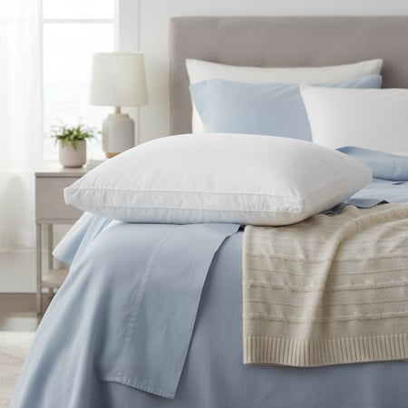 مخده فندقية مايكرو فايبر متوسطة النعومه وزن 1300 غرام