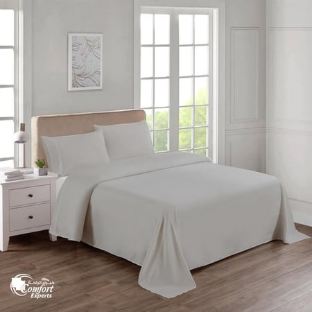 طقم شرشف سرير مزدوج بدون لحاف