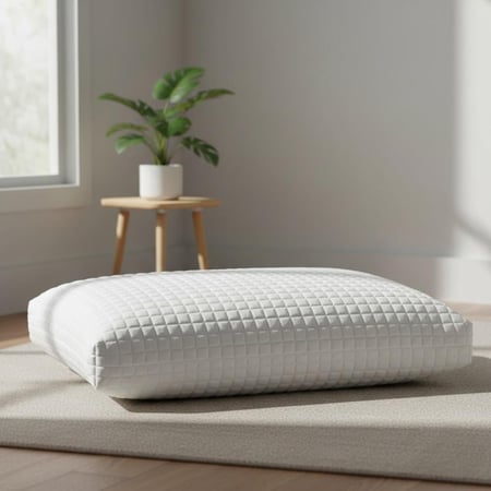 مخدة طبية  ميموري مشرب   traditional pillow مع قماش فاخر وجهين صيفي وشتوي مقاس 65*40*14 cm