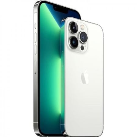 ابل ايفون 13 برو ماكس سعة 128 جيجابايت ، الجيل الخامس 5G ،فضي