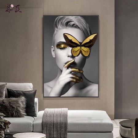 لوحة جدارية فن بورترية معاصر